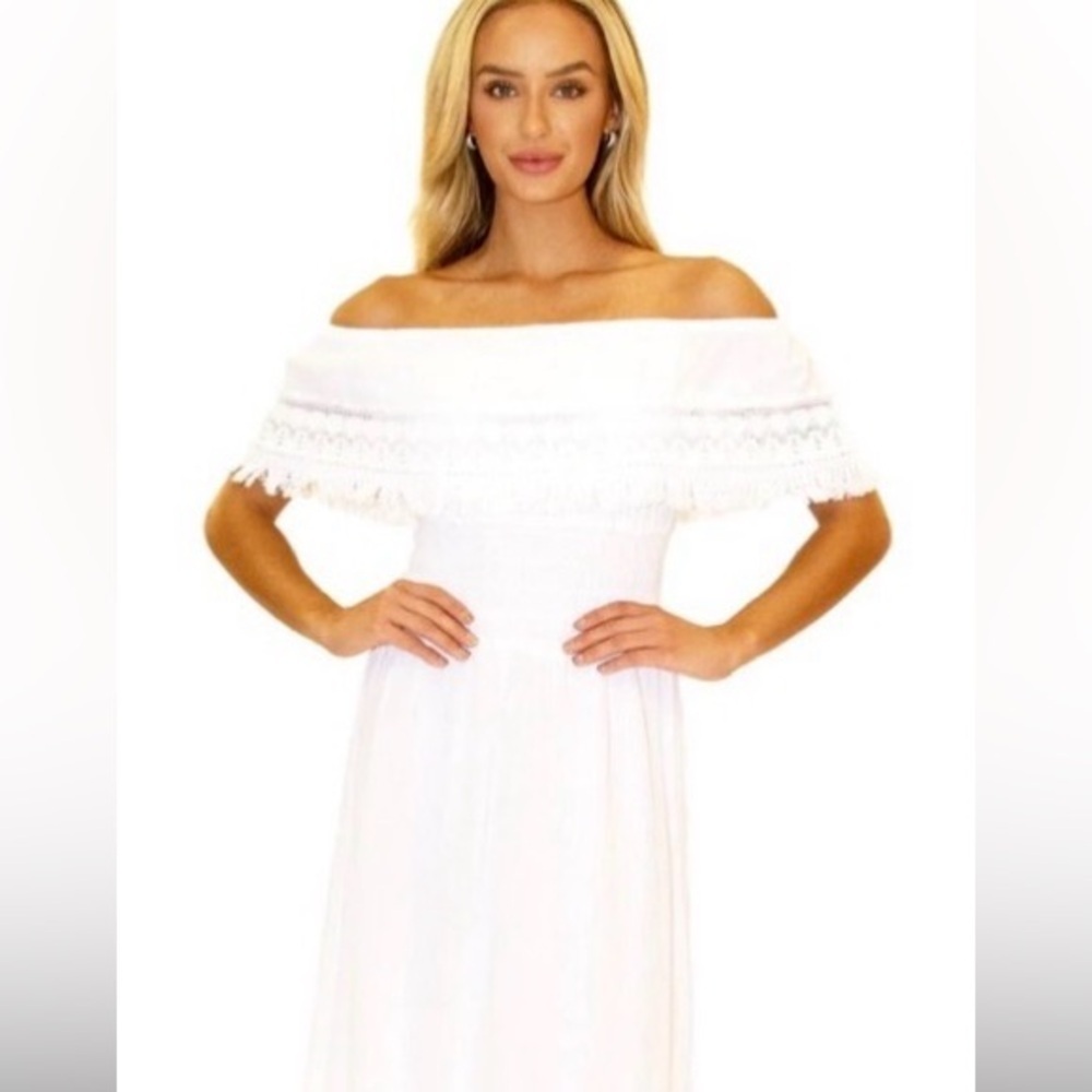 Off-Shoulder Cotton Dress